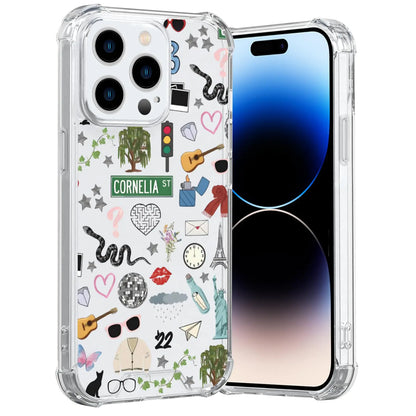Taylorism Musician Phone Case Compatible with iPhone 12 Pro Max,Cool Queen Aesthetic Collage Phone Case for Women Girls Clear TPU Shockproof Cover Cases