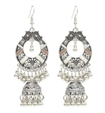 Egypt Vintage Silver Alloy Earrings for Women WEM Support (www.WEM.support)