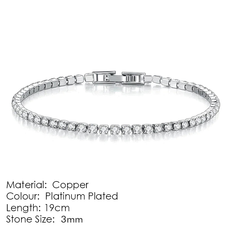 Women's Zircon Tennis Bracelet HejK.com Marketplace LLC