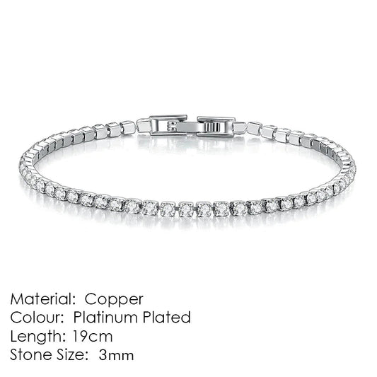 Women's Zircon Tennis Bracelet HejK.com Marketplace LLC