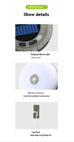 Solar Camping Tent Light WEM Support (www.WEM.support)