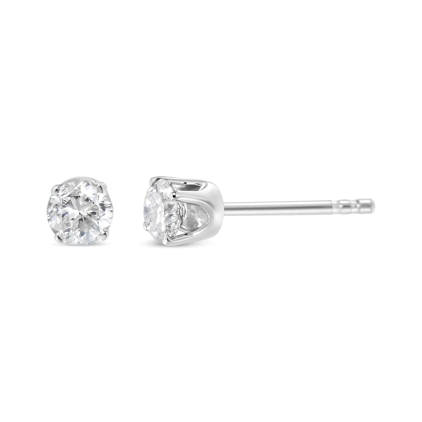 14K Weißgold 1/5 Cttw Rund Brillantgeschliffene, Fast Farblose Diamant-Klassik 4-Krappen Ohrstecker (H-I Farbe, SI1-SI2 Reinheit) WEM Support (www.WEM.support)