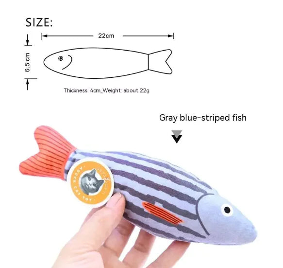Catnip Fish Plush Toy HejK.com