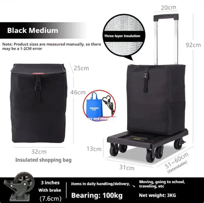 Fold Portable Hand Trolley WEM Support (www.WEM.support)
