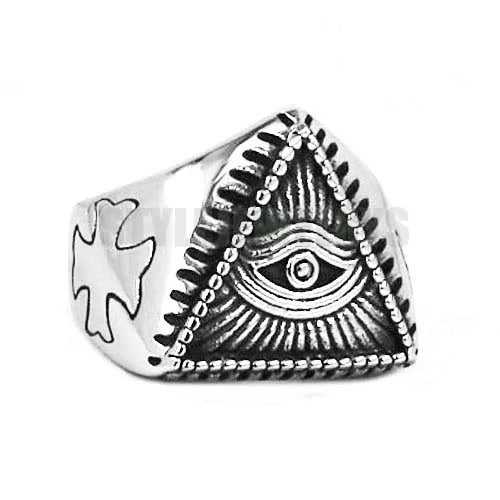 Egyptian Amulet Ring Stainless Steel WEM Support (www.WEM.support)