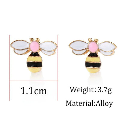 Enamel Bee Earring WEM Support (www.WEM.support)