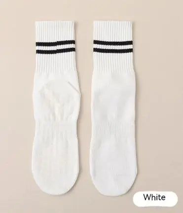 Mid-calf Pilates Socks with Grips HejK.com