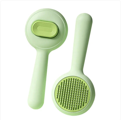 Non-Slip Cat & Dog Grooming Brush with Stainless Steel Comb WEM Support (www.WEM.support)