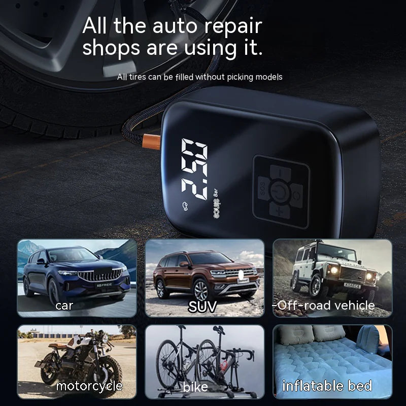 Portable Car Air Inflator WEM Support (www.WEM.support)