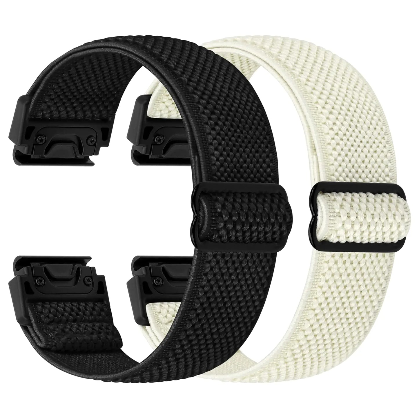 22mm Watch Bands for Garmin Fenix 8 47mm/Fenix E 47mm/Fenix 7/Fenix 7 Pro/Fenix 6/Fenix 6 Pro/Fenix 5/5 Plus/Instinct 2/Epix Gen 2/Approach S62/S60 Band, Quickfit Elastic Nylon Strap Wristband