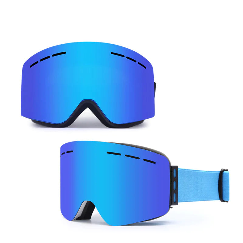 Anti-Fog Ski Goggles with Magnetic Lens WEM Support (www.WEM.support)