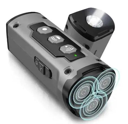 Three-Head Ultrasonic High-Power Dog Repellent with Spray WEM Support (www.WEM.support)