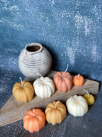 Autumn Pumpkin Handmade Soy Wax Candle WEM Support (www.WEM.support)