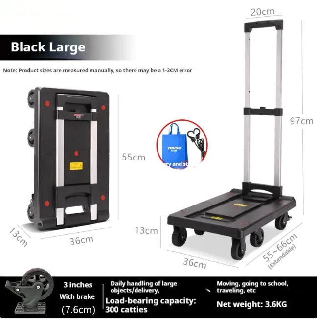 Fold Portable Hand Trolley WEM Support (www.WEM.support)