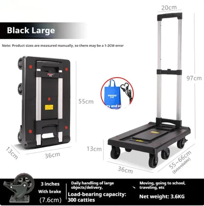 Fold Portable Hand Trolley WEM Support (www.WEM.support)