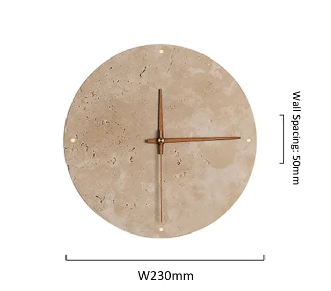 Yellow Stone Wall Clock Light HejK.com