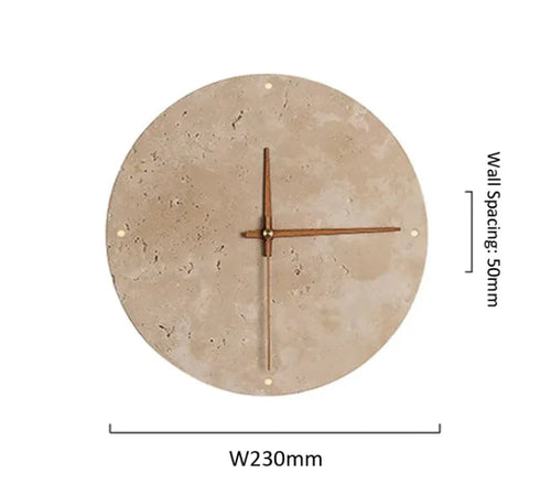 Yellow Stone Wall Clock Light HejK.com