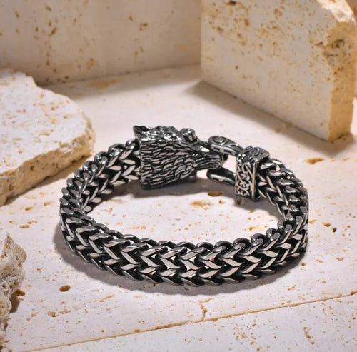Titanium Viking Punk Bracelet WEM Support (www.WEM.support)