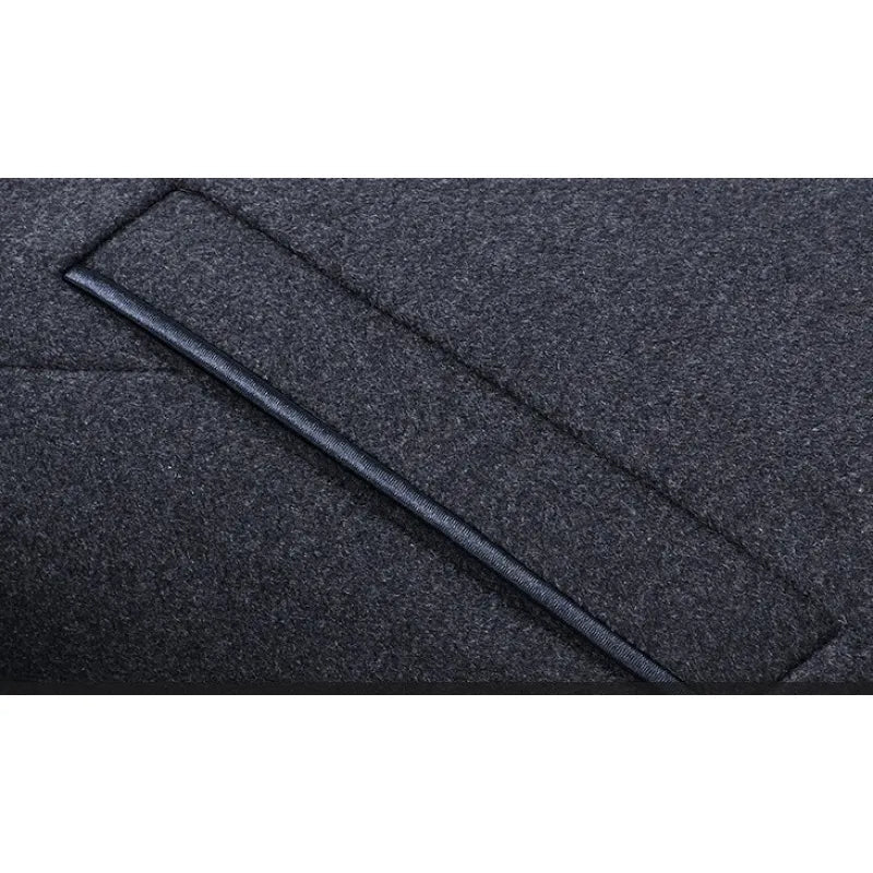 Stand Collar Woolen Coat WEM Support (www.WEM.support)