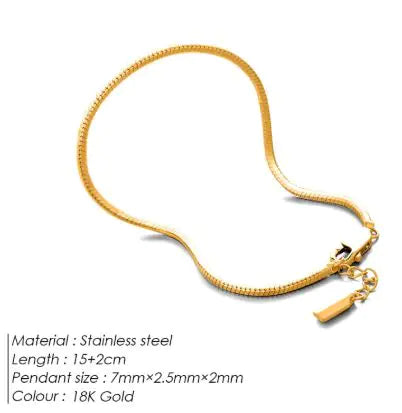 Stainless Steel Octagonal Snake Bone Bracelet