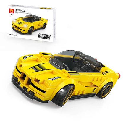 Super Car Small Particles Assembled Boy Sports Car Building Block Stall Decoration Toy WEM Support (www.WEM.support)