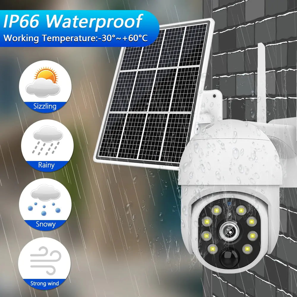 4G Solar Surveillance Camera Waterproof WEM Support (www.WEM.support)