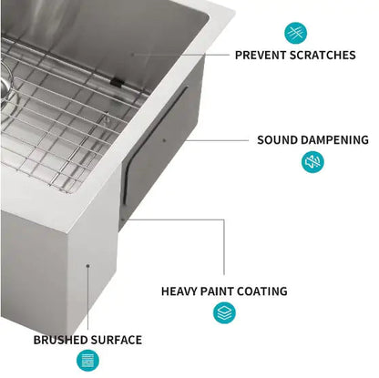 Stainless Steel Apron Front Farmhouse Sink - Prohibited For Sale On Amazon WEM Support (www.WEM.support)