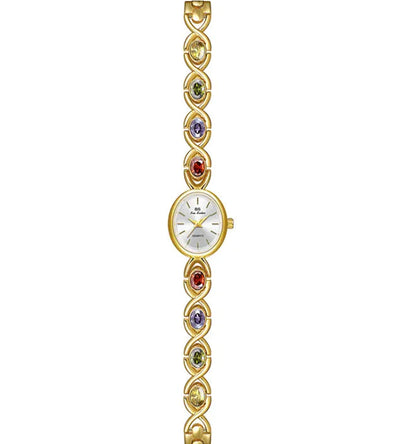 Oval Gemstone Luxury Watch HejK.com