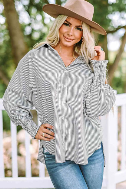 Fernanda Lantern Sleeve Shirt WEM Support (www.WEM.support)