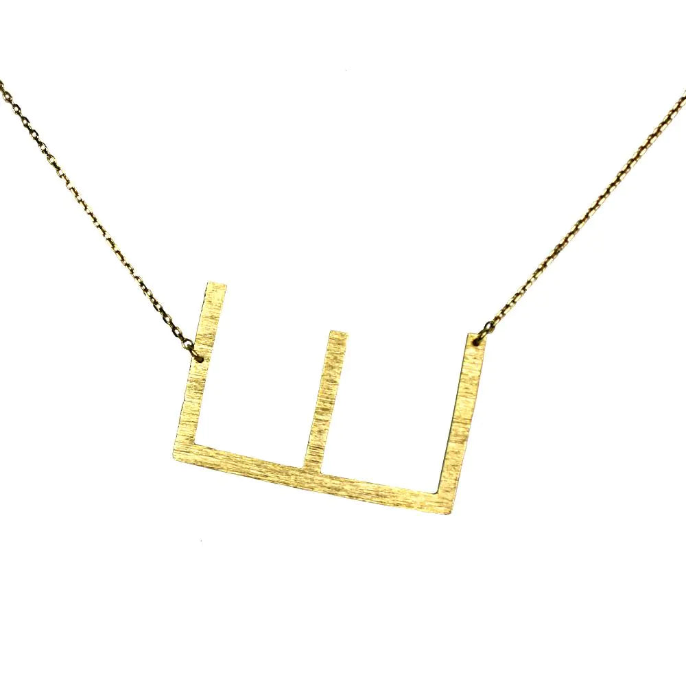 Monogram Collection Initial Necklace Prepck WEM Support (www.WEM.support)