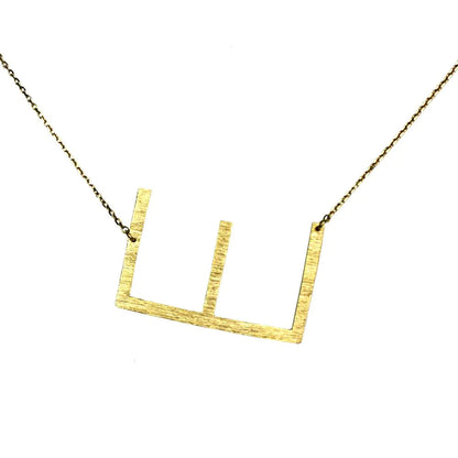 Monogram Collection Initial Necklace Prepck WEM Support (www.WEM.support)