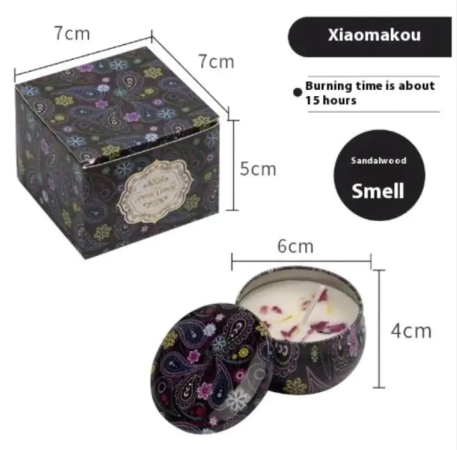 Dried Flower Fragrance Candle Flower Fragrance Incense Candle WEM Support (www.WEM.support)