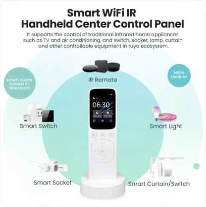 Smart Home Remote Control with Charging Dock WEM Support (www.WEM.support)