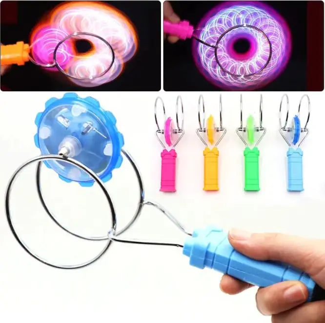 Colorful Luminous Gyro Magnetic Spinning  Yoyo WEM Support (www.WEM.support)