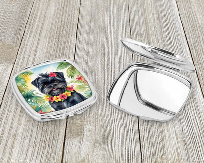 Affenpinscher Luau Compact Mirror WEM Support (www.WEM.support)