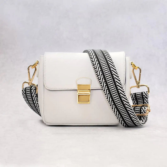 Tiny Leather Handbag -White (Option 2) WEM Support (www.WEM.support)