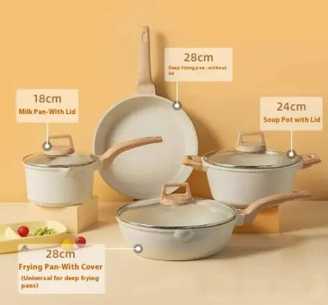 Stone Non-stick Pan Pot Set WEM Support (www.WEM.support)