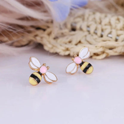 Enamel Bee Earring WEM Support (www.WEM.support)