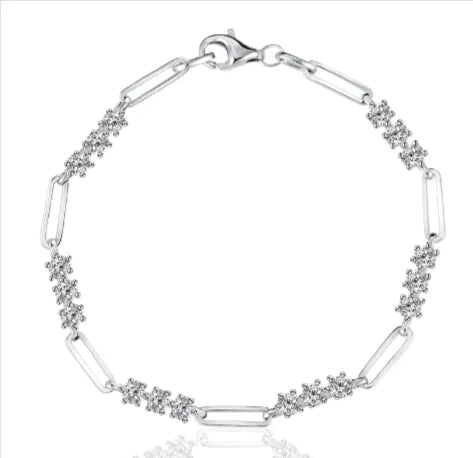 S925 Gold-Plated Clip Bracelet WEM Support (www.WEM.support)