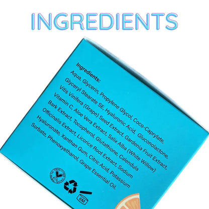 Overnight Hydrating Antioxidant Vitamin C Hyaluronic Acid Sleeping Facial Mask Large 4oz Size WEM Support (www.WEM.support)