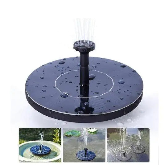 Solar Water Mercury Garden Miniature Floating Fountain WEM Support (www.WEM.support)