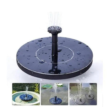 Solar Water Mercury Garden Miniature Floating Fountain WEM Support (www.WEM.support)