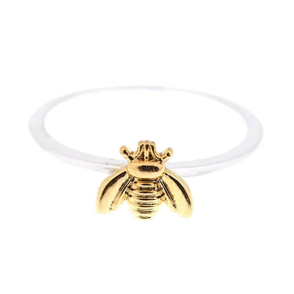 Dainty Bee Ring WEM Support (www.WEM.support)