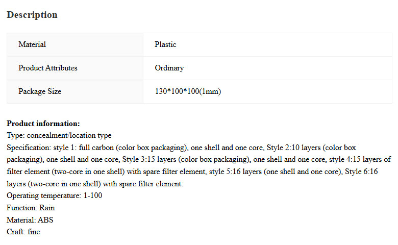 Filtering Shower Head Water Purification Nozzle