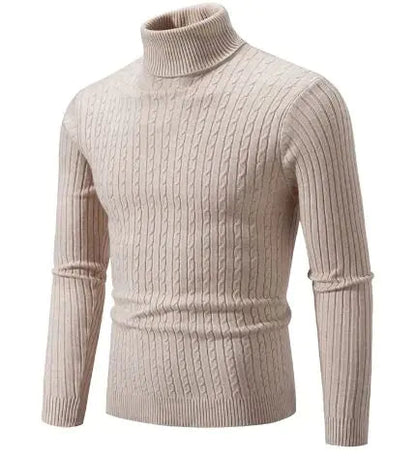 Men's Turtleneck Knitted Sweater WEM Support (www.WEM.support)