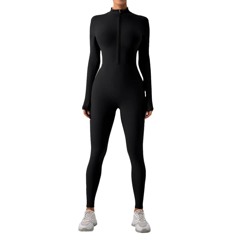Fleece-Lined Yoga Jumpsuit WEM Support (www.WEM.support)