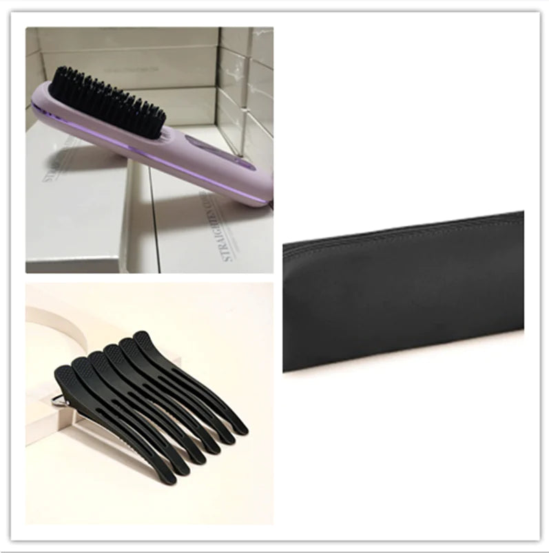 2-in-1 Wireless Hair Straightener Brush WEM Support (www.WEM.support)