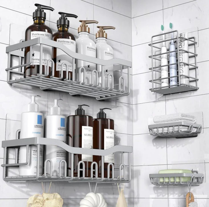 Bathroom Wall-mounted Storage Rack WEM Support (www.WEM.support)