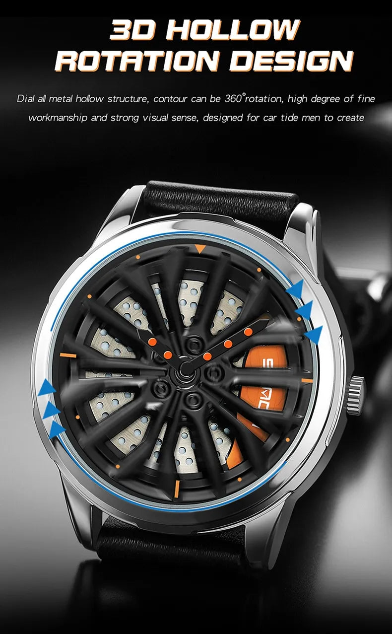 Men's Wheel Series Lucky Fashion Watch HejK.com