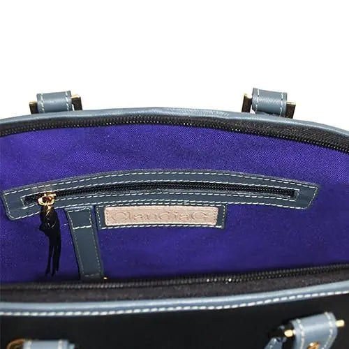 Antonia Leather Handbag- Black WEM Support (www.WEM.support)